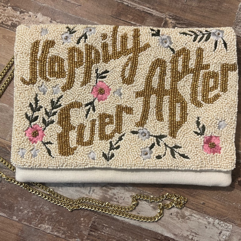 Beaded 'Happily Ever After' Clutch
